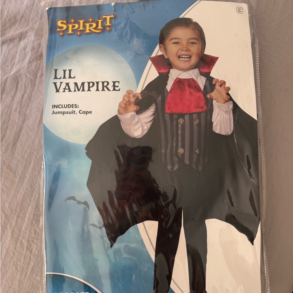 Spirit Lil Vampire Costume - Black, Red
